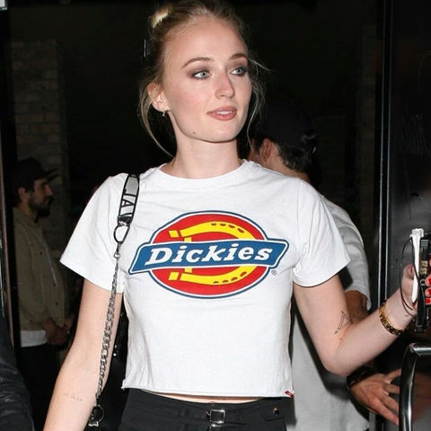 Sophie Turner wearing Dickies Girl